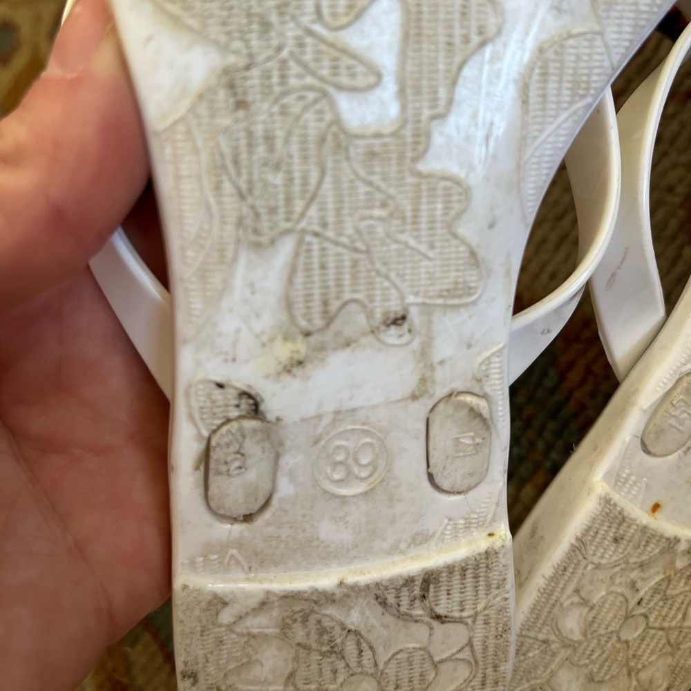 Women's White Sandals with Butterfly Design - Picture 7 of 7